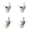 Service Caster 3 Inch Nylon Wheel Swivel 7/8 Inch Square Stem Caster Total Lock Brakes, 2PK SCC-SQTTL20S314-NYS-78-2-S-2 - alternate 4